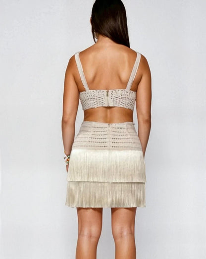 Island Muse Fringe Set - Natural