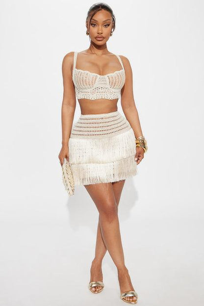 Island Muse Fringe Set - Natural