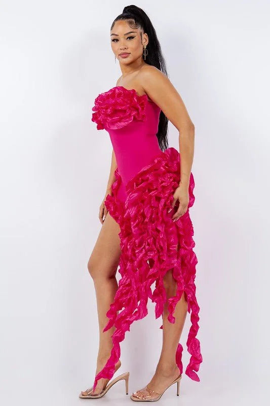 It Girl Midi Dress (Pink)