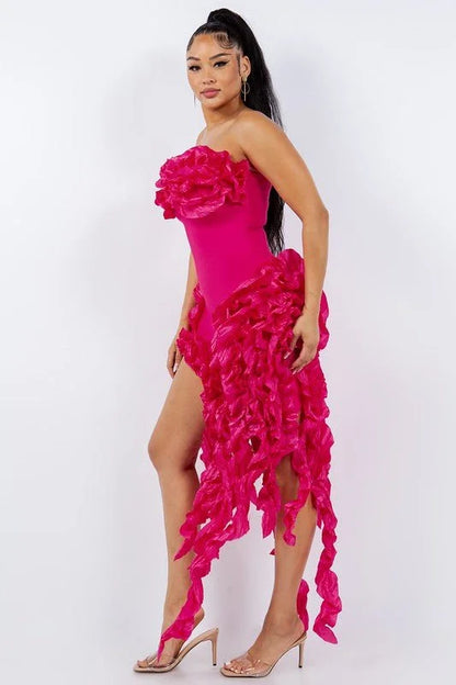 It Girl Midi Dress (Pink)