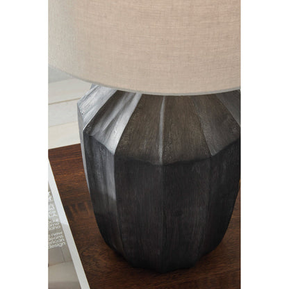 Detail view of Jilton Black Table Lamp