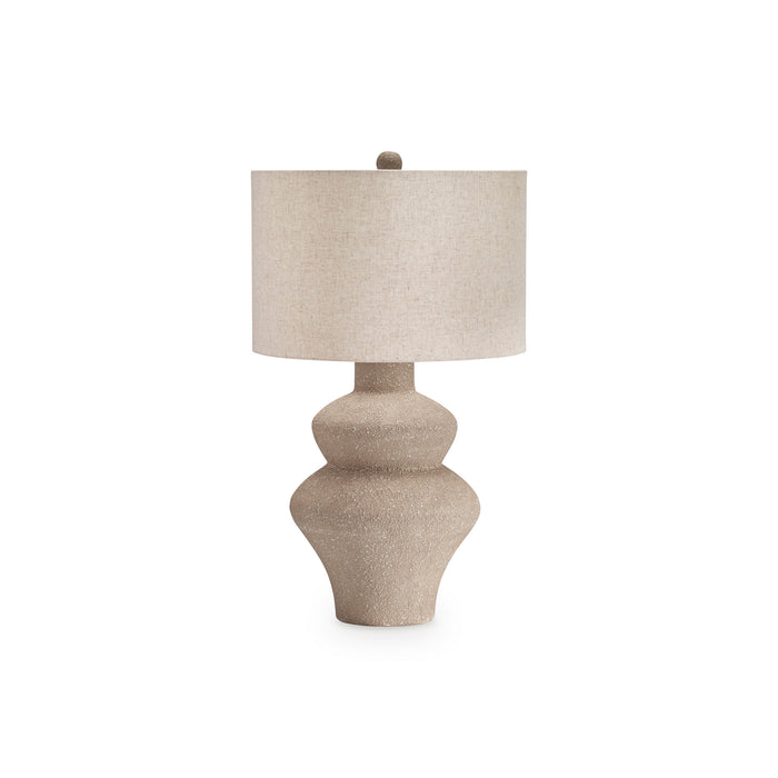 Front right view of Jossleigh Beige Table Lamp