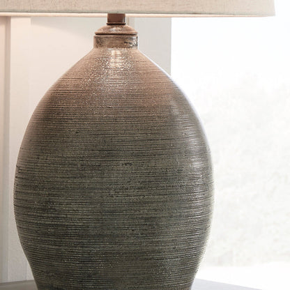 Swatch for the Joyelle Gray Table Lamp