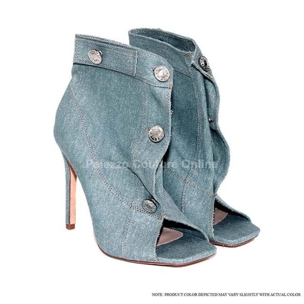 Julene Short Boots with High Heel Statement Design