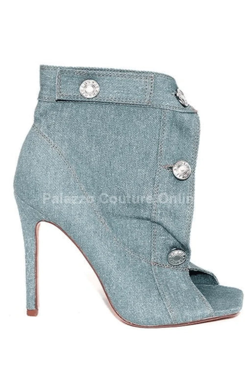 Julene Short Boots with High Heel Statement Design