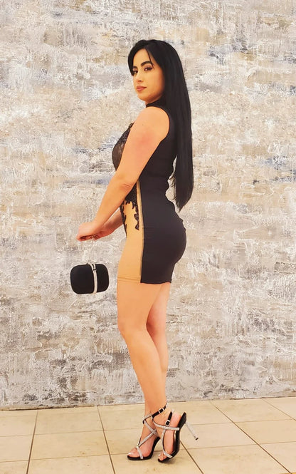 kahlua Coctel Mini Dress (Black)