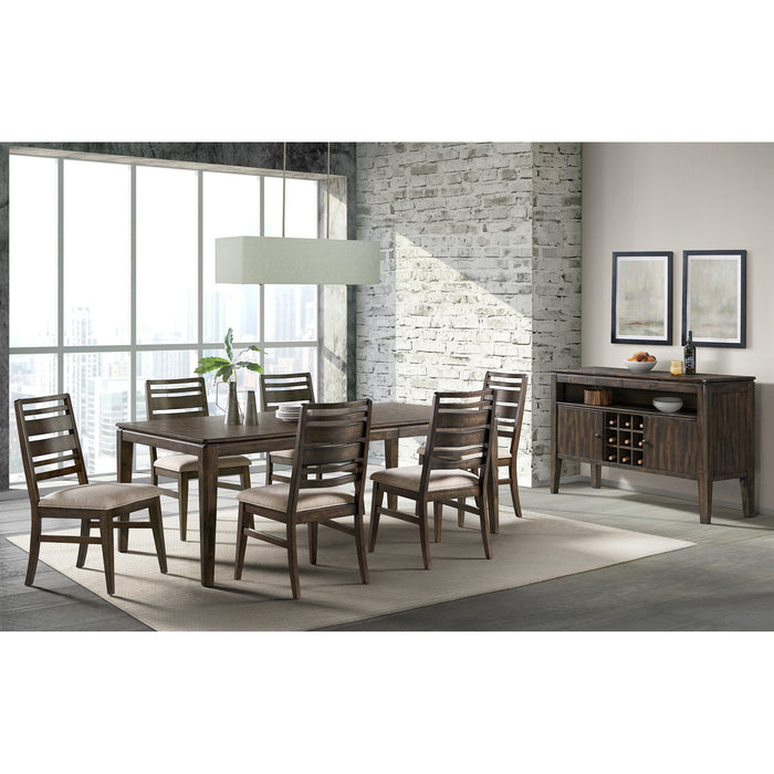 A room setting featuring Kauai Brushed Mango Side Chair
