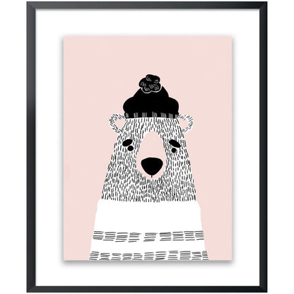 Kids Pink Bear Wall Art - QK1062310_NORH_PRI_OL