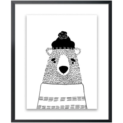 Kids White Bear Wall Art - QK1062309_NORH_PRI_OL