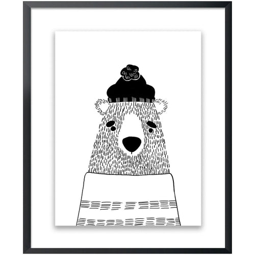 Kids White Bear Wall Art - QK1062309_NORH_PRI_OL