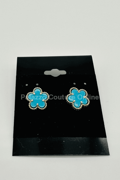 Kiss From a Rose Earrings (Turquoise )