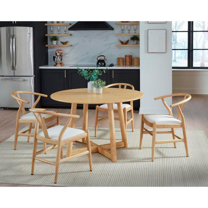 A room setting featuring Knoxville Natural Dining Chair