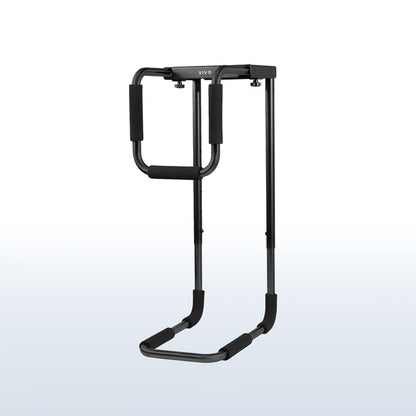 Large heavy-duty height adjustable and width adjustable under desk PC mount.