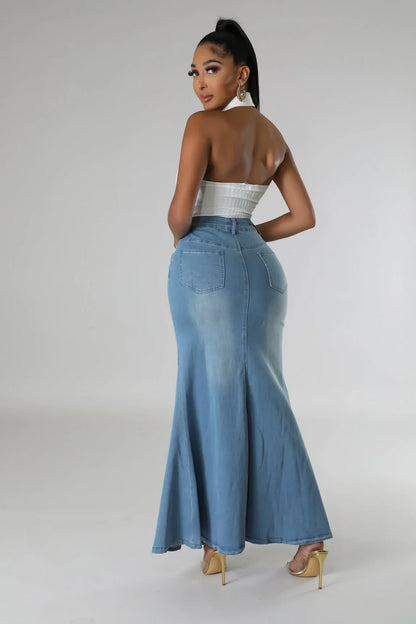 Dream Catchin’ Denim Skirt