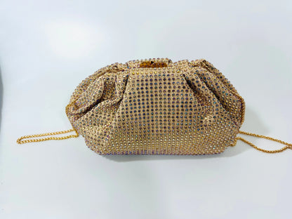 Light-Gold Beaded Clutch – Luxe Evening Statemen