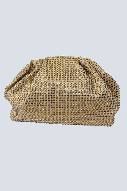 Light-Gold Beaded Clutch – Luxe Evening Statemen