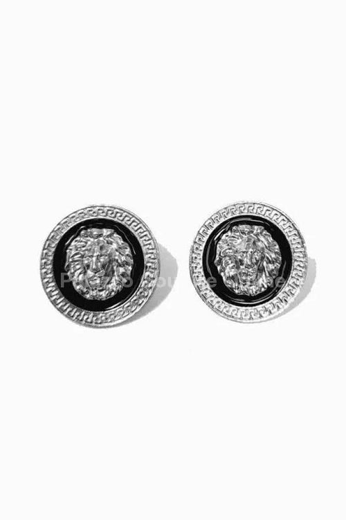 Lion Diva Earrings – Bold Lion Head Earrings in Gold or Silver