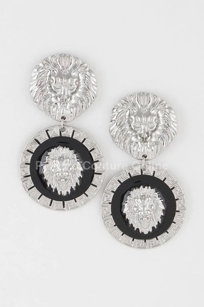 Lion Emblem Earrings