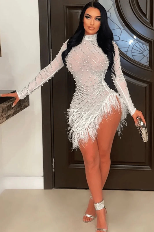 Look at Me Mini Dress (white)