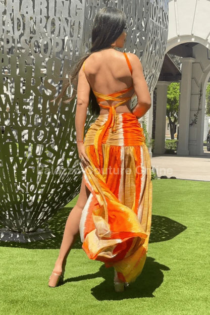 Looking  Amazing  Maxi Dress (Orange)