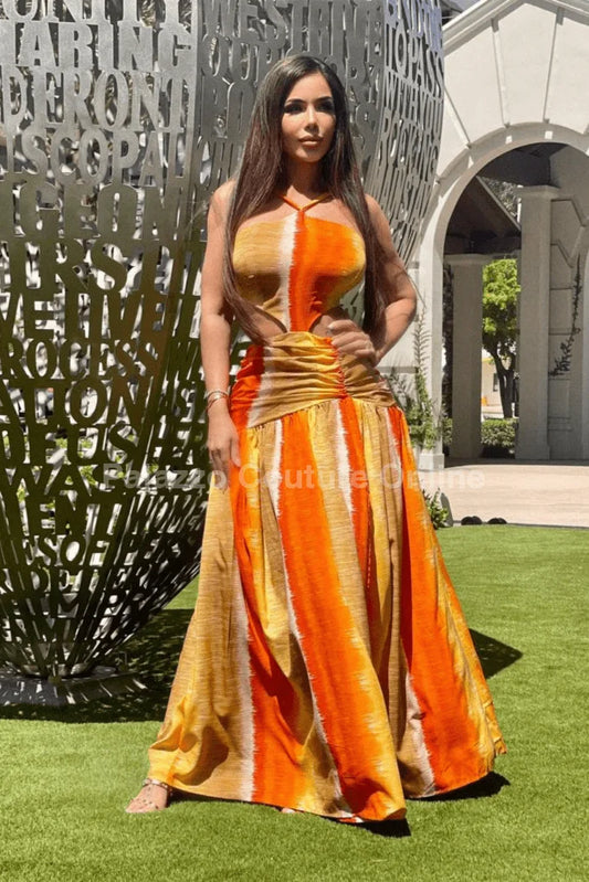 Looking  Amazing  Maxi Dress (Orange)