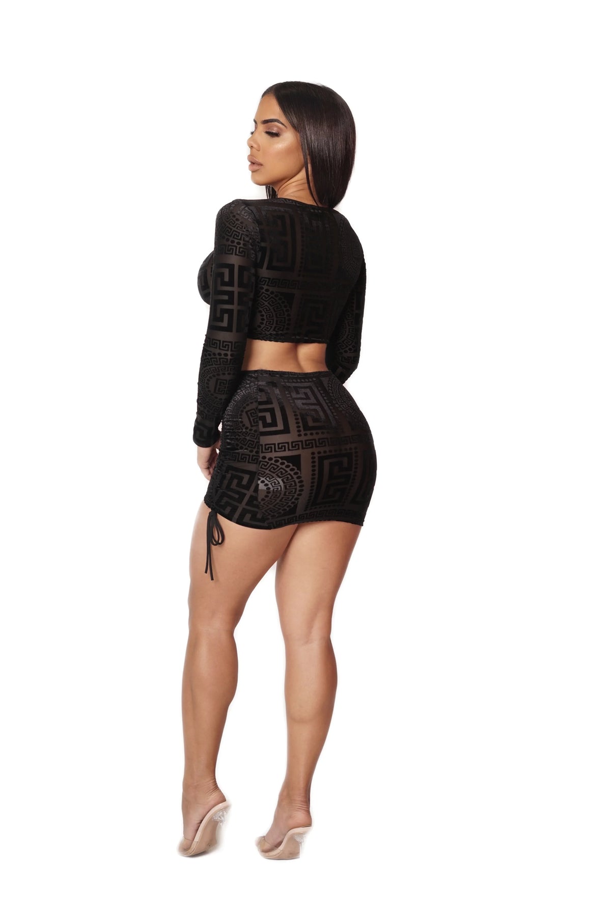 Love Mine Style Black Skirt Set