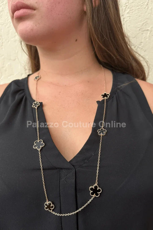 Be Loyal Long Necklace 36” (Black)