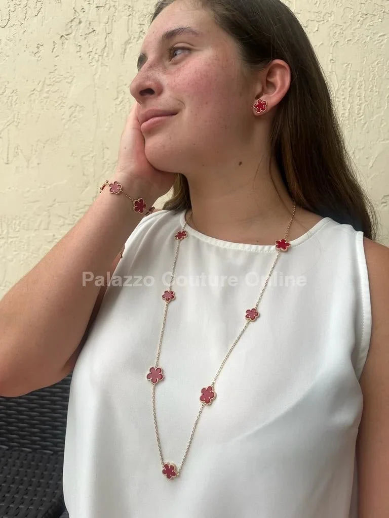 Be Loyal  Long Necklace 36” (Red)