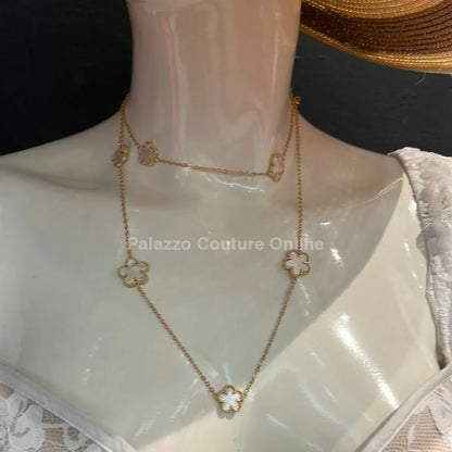 Be Loyal Long Necklace 36” (White)
