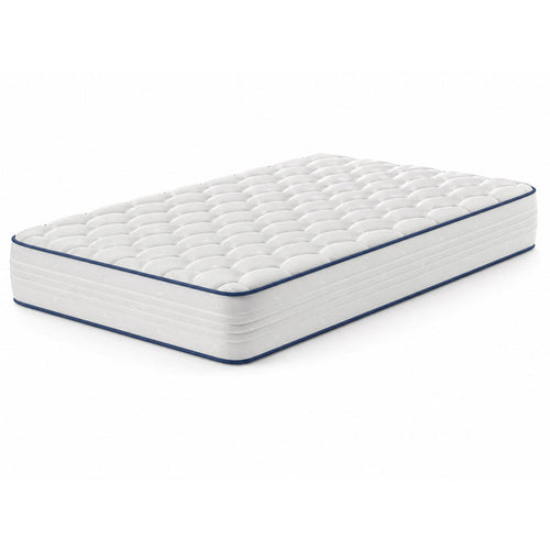 Front right view of Luna Shift Plus 8 Inch Hybrid Twin Mattress
