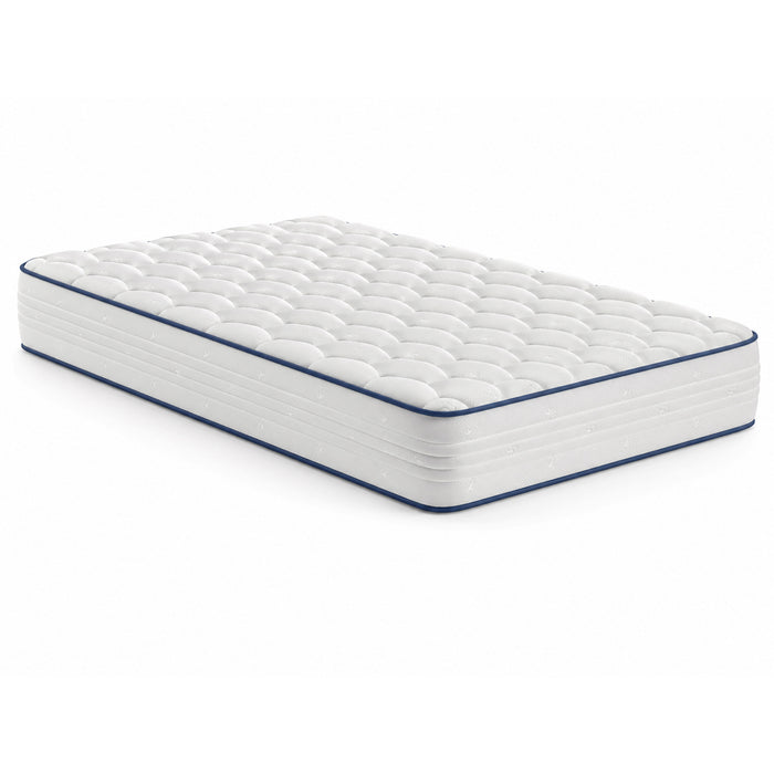 Side view of Luna Shift Plus 8 Inch Hybrid Twin Mattress
