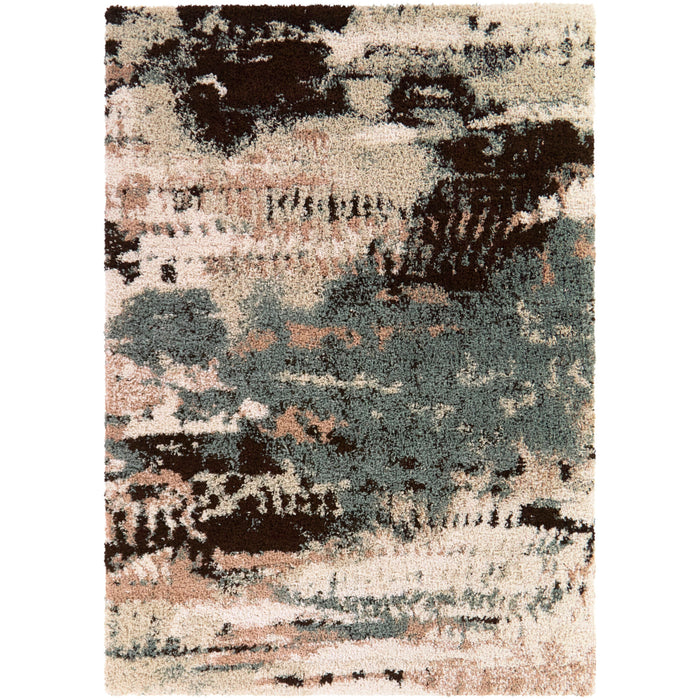 Macleod Cream 5x8 Abstract Area Rug QK1100885