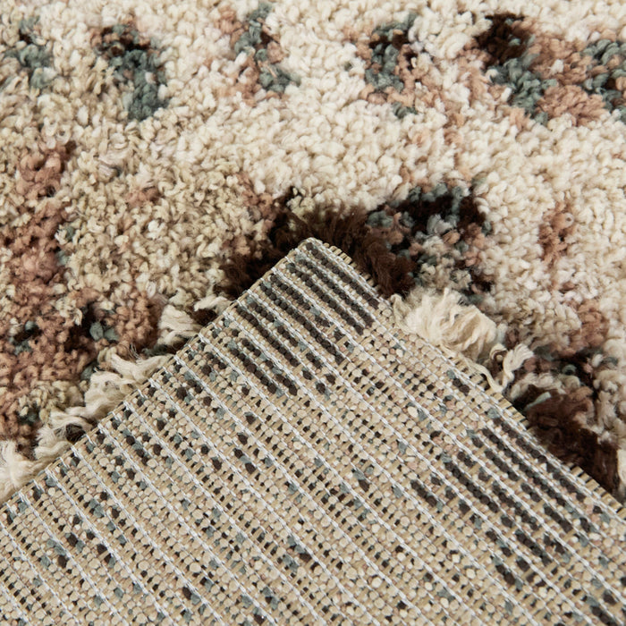 Back view of Macleod Cream 5x8 Abstract Area Rug