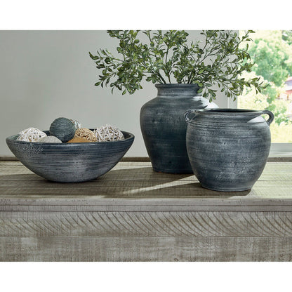 Room setting 2 featuring Meadie Distressed Blue Bowl