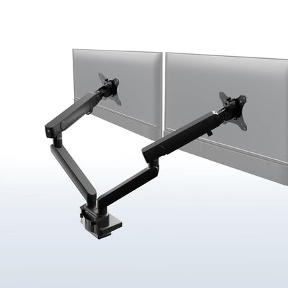 Pneumatic Arm Dual Monitor Desk Mount