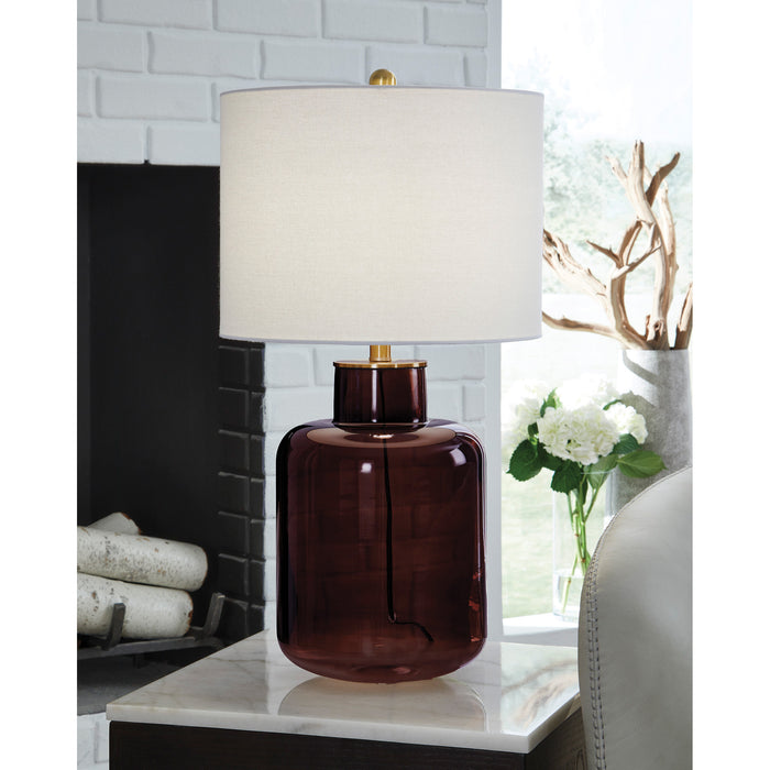A room setting featuring Mette BrownTable Lamp