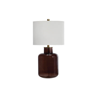 Back view of Mette BrownTable Lamp