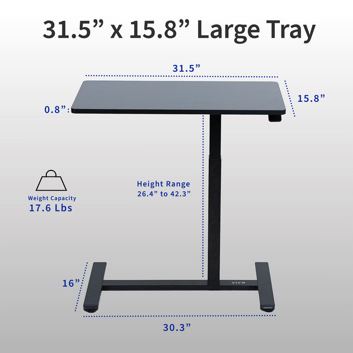 Mobile Laptop Cart in home office setting