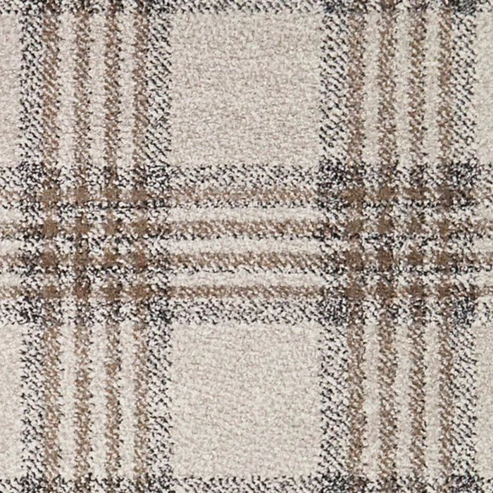 Swatch for the Monte Brown 5x8 Plaid Area Rug