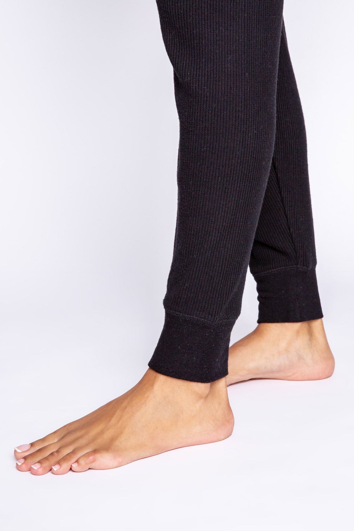 Textured Essentials Black Jammie Pants