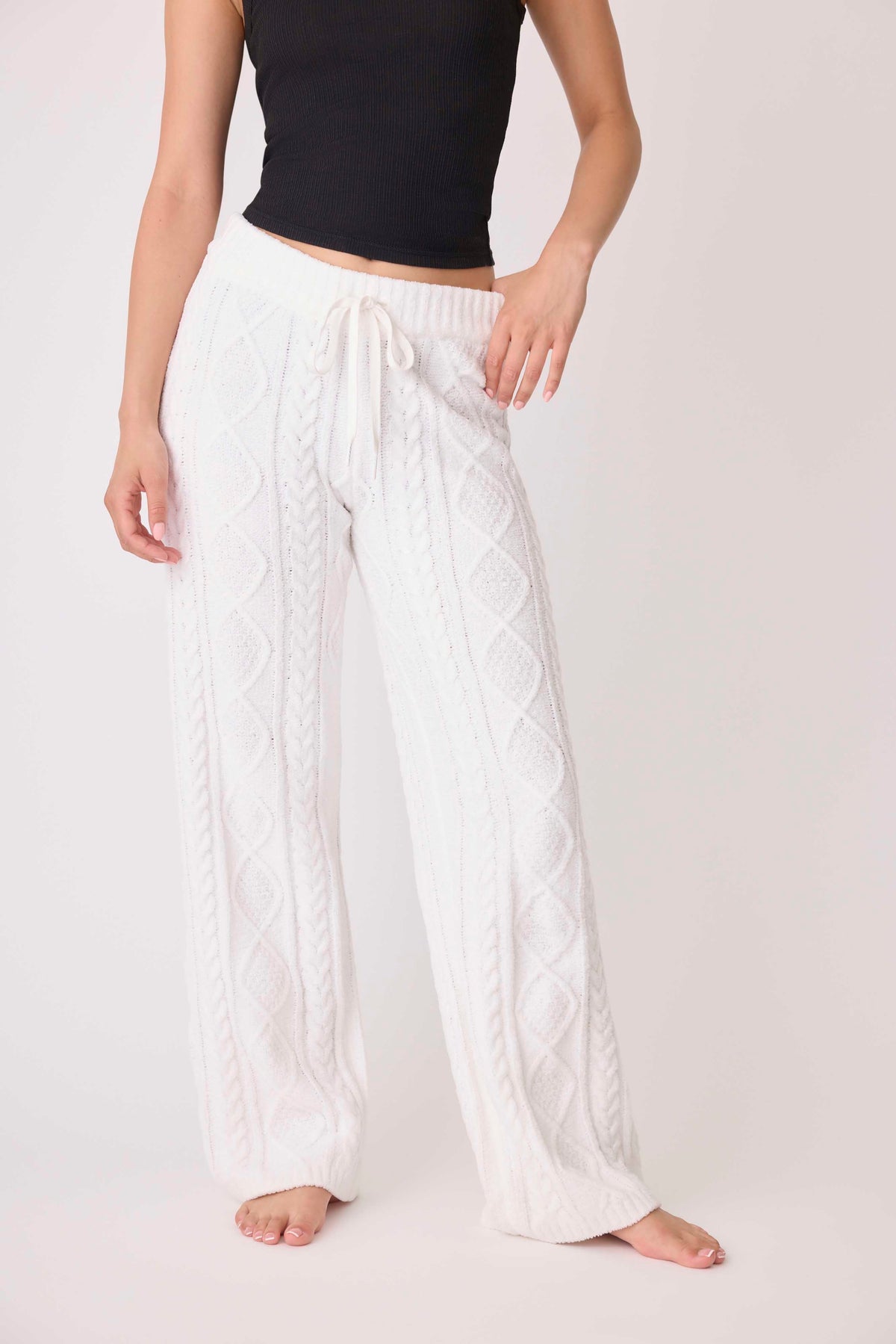 Chenille Cable Knit Lounge Pants