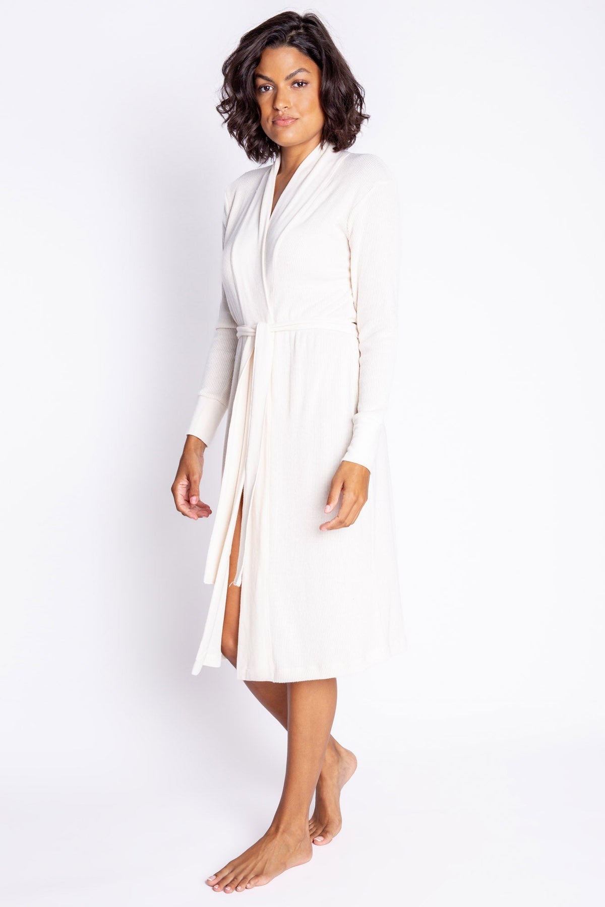 Textured Essentials Stone Robe