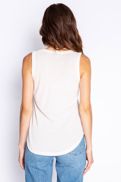 Textured Essentials Stone Tank Top