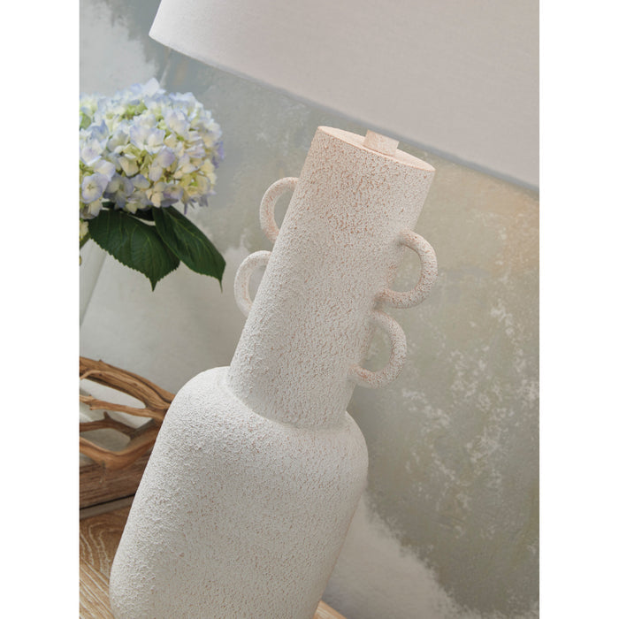 Detail view 2 of Perringhill Distressed White Table Lamp