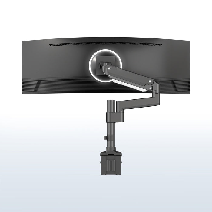 Pneumatic Arm Single Monitor Desk Mount
