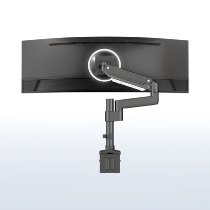 Pneumatic Arm Single Monitor Desk Mount