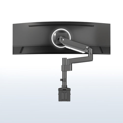 Pneumatic Arm Single Monitor Desk Mount