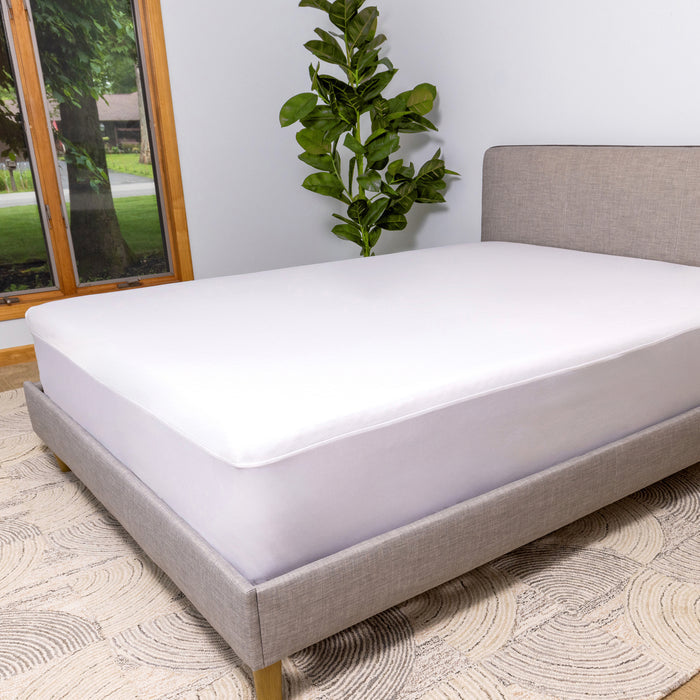 Room setting 2 featuring Purple Deep Pocket Twin XL Mattress Protector