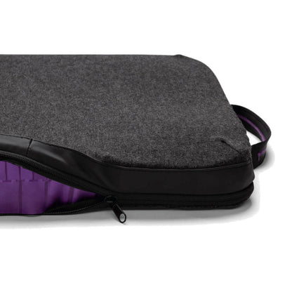 Back view of Purple Black Double Seat Cushion
