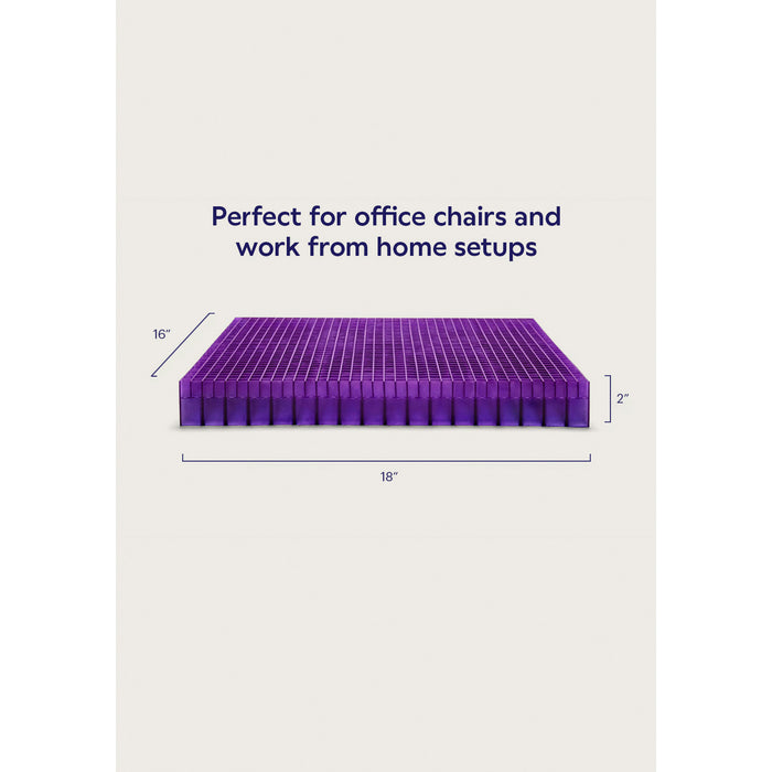 Side view of Purple Black Double Seat Cushion